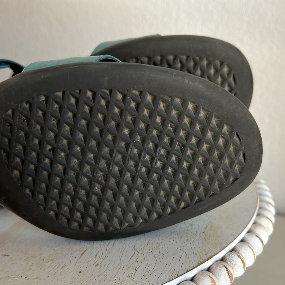 Aerosols teal leather sandal EUC Size 10 - Picture 7 of 8